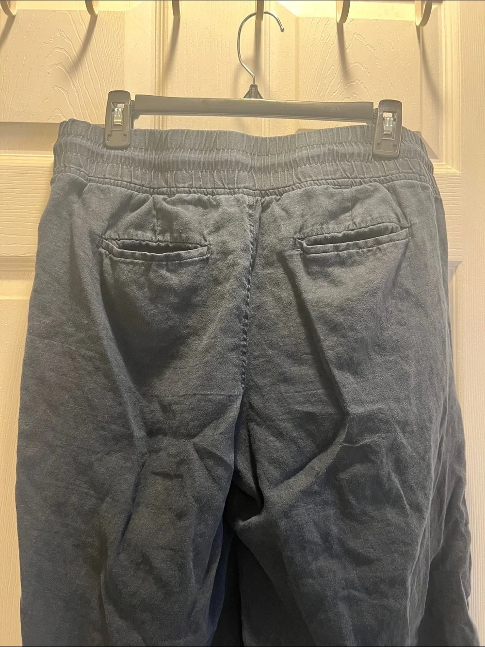 Athleta Cabo Linen Wide Leg Pant with Drawstring